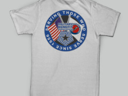 Military Benefit Association Back T-Shirt Design