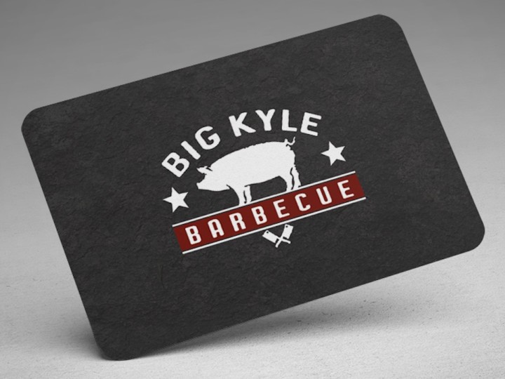 big Kyle bbq business card